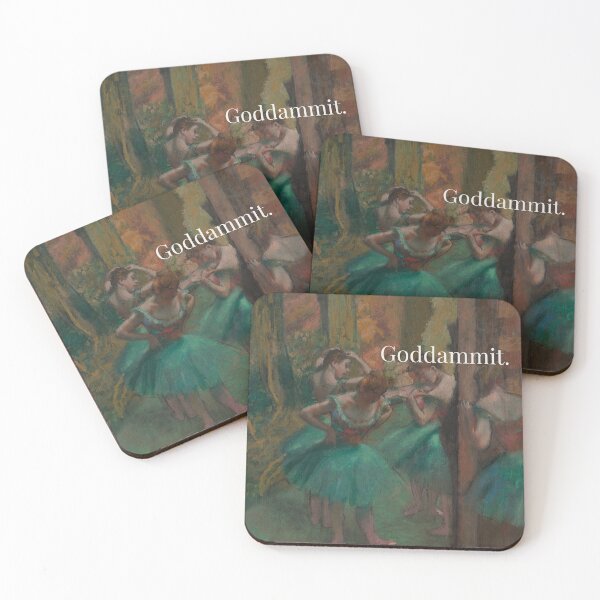 Item preview, Darn it Degas ~ Dancers in Blue and Pink designed and sold by PlottedPlant.