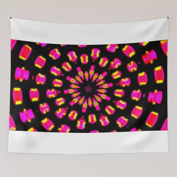 Item preview, Pink Psychedelic Graphic with Yellow Glow Pulsating Light Effect designed and sold by IncrediVFX.