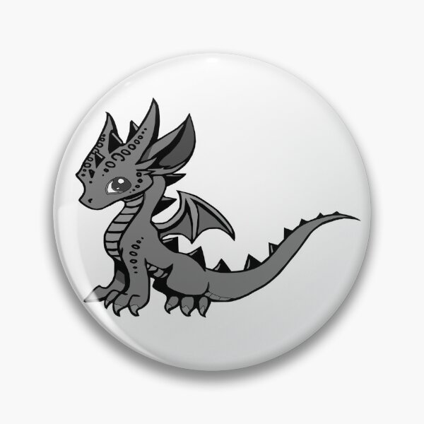 Item preview, Blue dragon - Diin Dovah (black and white) designed and sold by DragonWorks Art Prints.