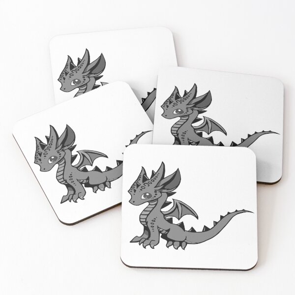 Artikelvorschau, Blauer Drache - Diin Dovah (schwarz und weiß) entworfen und verkauft von DragonWorks Art Prints.