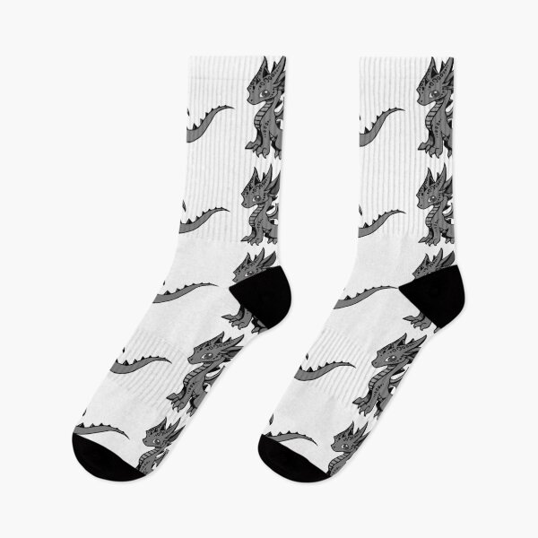 Item preview, Blue dragon - Diin Dovah (black and white) designed and sold by DragonWorks Art Prints.