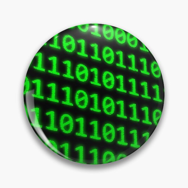 Item preview, Binary Code Program Digits on Dark Computer Monitor Screen designed and sold by IncrediVFX.