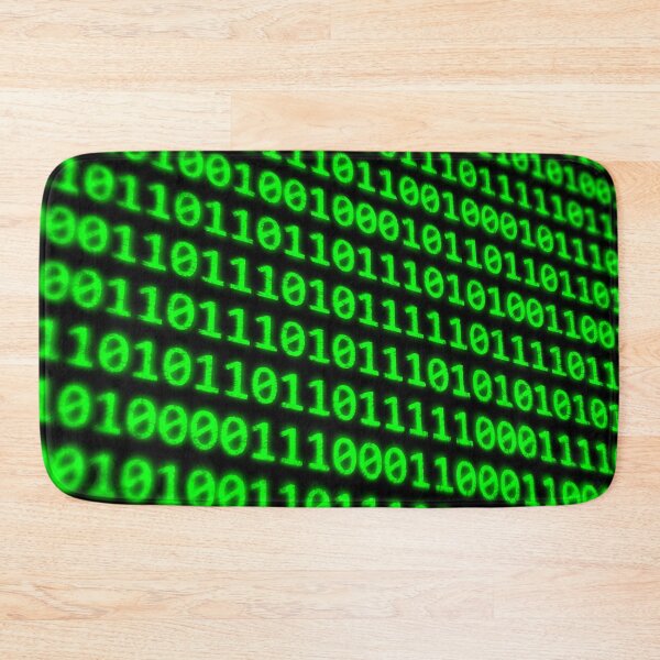 Item preview, Binary Code Program Digits on Dark Computer Monitor Screen designed and sold by IncrediVFX.