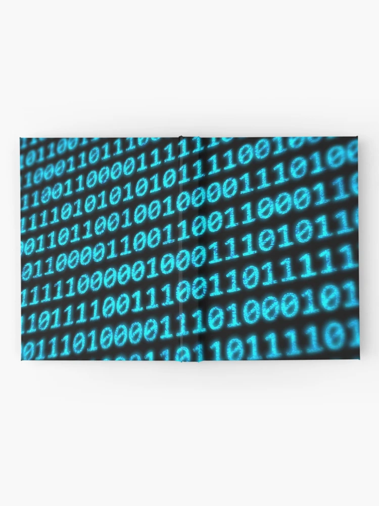 Thumbnail 2 of 3, Journal, Binary Code Program Digits on Digital Computer Monitor Screen designed and sold by IncrediVFX.