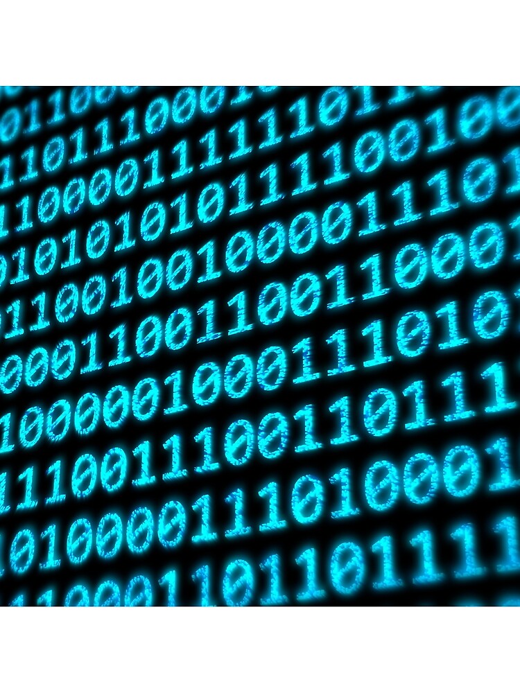 Thumbnail 3 of 3, Scarf, Binary Code Program Digits on Digital Computer Monitor Screen designed and sold by IncrediVFX.