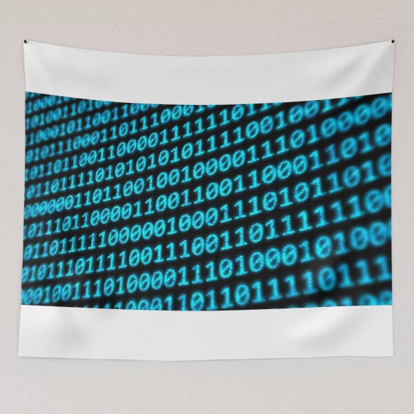 Item preview, Binary Code Program Digits on Digital Computer Monitor Screen designed and sold by IncrediVFX.