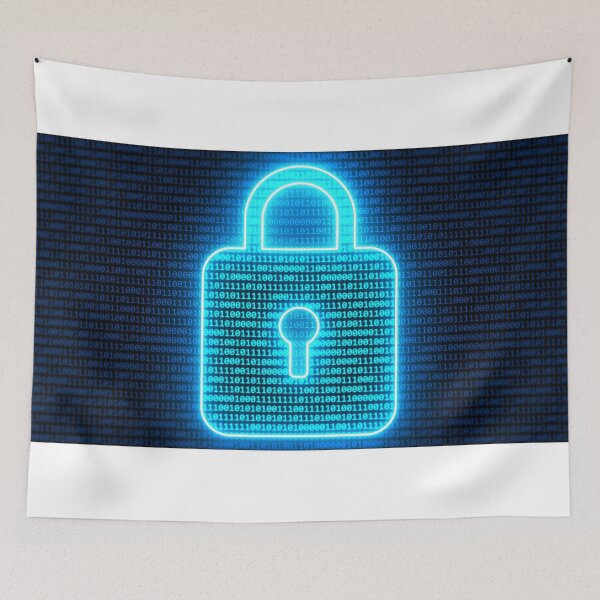 Item preview, Abstract Binary Digital Padlock Computer Cyber Security Concept designed and sold by IncrediVFX.