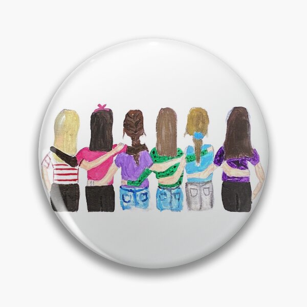 Item preview, Friend Group painted sticker designed and sold by allielovely.