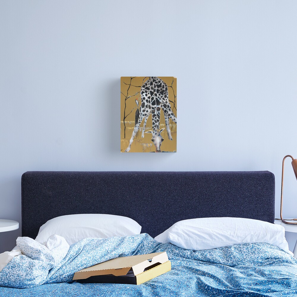 Bird and Giraffe Canvas Print