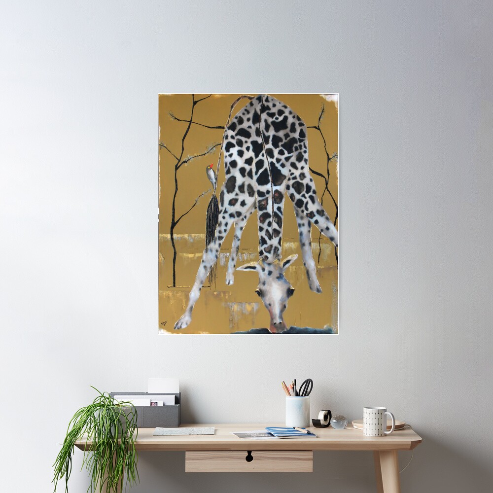 Bird and Giraffe Poster