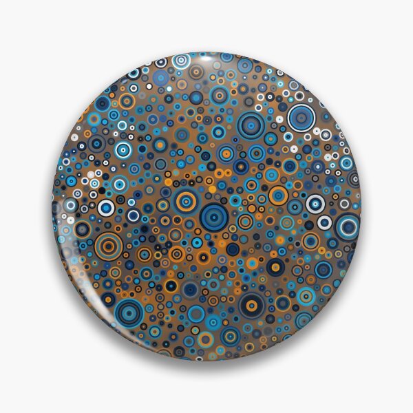 Item preview, Blue and Orange Random Circles designed and sold by GenuineBurke.