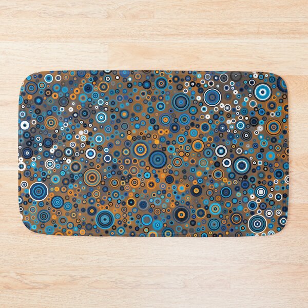 Item preview, Blue and Orange Random Circles designed and sold by GenuineBurke.