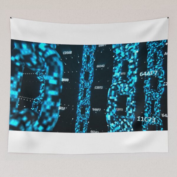 Item preview, Abstract Blockchain Internet Network Code Future Security Concept designed and sold by IncrediVFX.