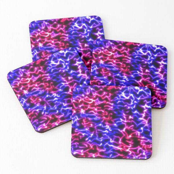 Artikelvorschau, Abstract Flowing Pink and Blue Fractal Electric Energy Wave Beams entworfen und verkauft von IncrediVFX.
