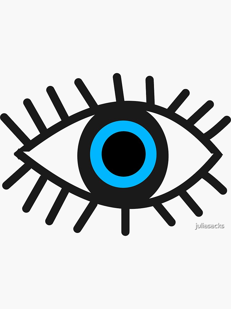 "evil eye sticker" Sticker for Sale by juliasacks | Redbubble