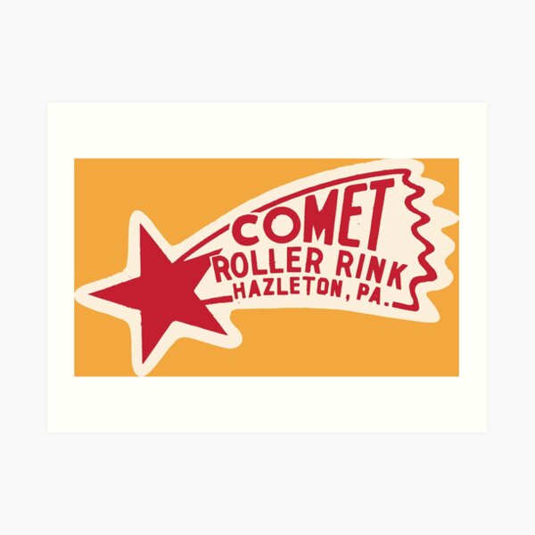 Comet Roller Rink Art Print