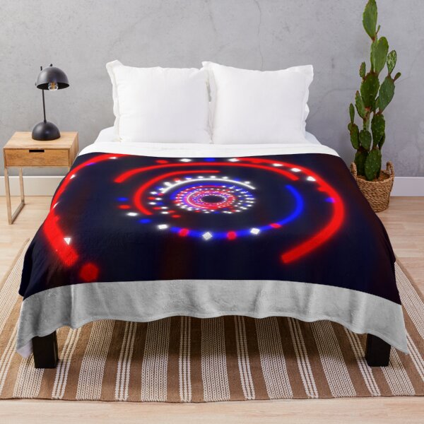 Item preview, Fly through Red White and Blue Fourth of July Abstract Glow Tunnel designed and sold by IncrediVFX.