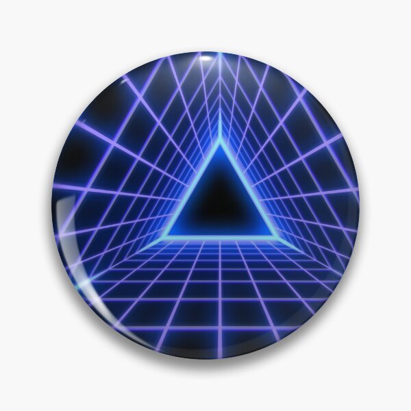 Artikelvorschau, Retro Futuristic 80s Vaporwave Triangle Grid Synthwave Tunnel entworfen und verkauft von IncrediVFX.