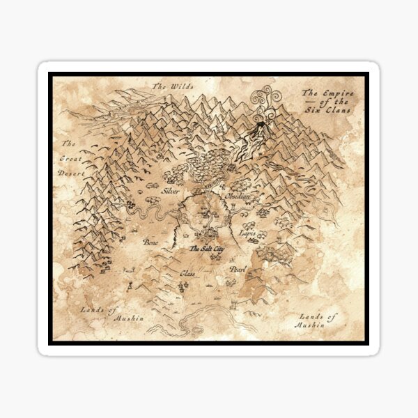 Map from Legends of the Clanblades Sticker