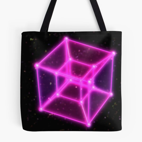 Item preview, 4 Dimensional Hypercube Tesseract Rotating in Outer Space and Stars designed and sold by IncrediVFX.