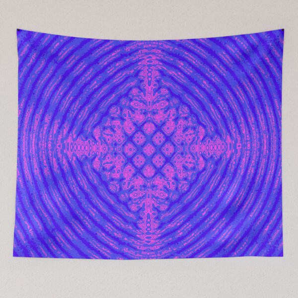 Item preview, Pink and Blue Kaleidoscope Fractal designed and sold by Deborah Camp.