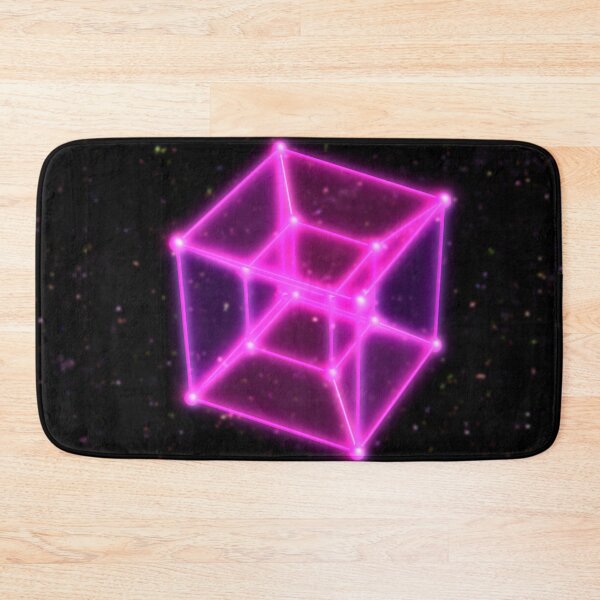 Item preview, 4 Dimensional Hypercube Tesseract Rotating in Outer Space and Stars designed and sold by IncrediVFX.