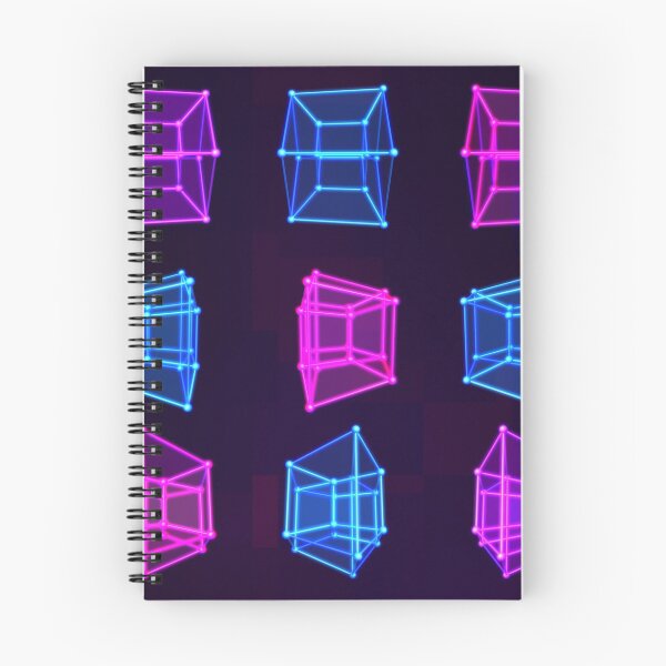 Item preview, 4D Hypercube Tesseract Array Matrix with Trippy Visual Neon Colors designed and sold by IncrediVFX.