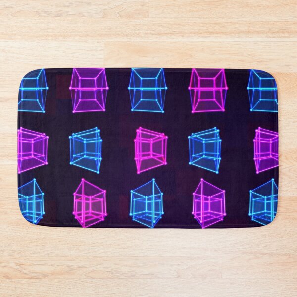 Item preview, 4D Hypercube Tesseract Array Matrix with Trippy Visual Neon Colors designed and sold by IncrediVFX.