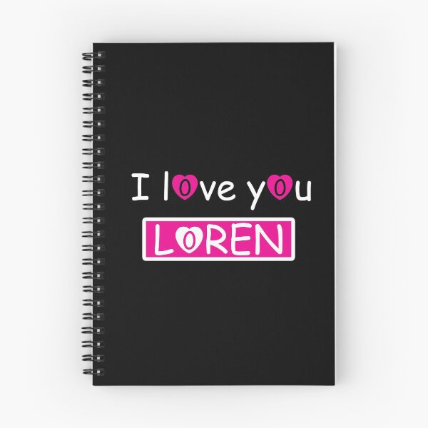 Item preview, I love you loren : all merch shirts phone case poster hoodie clothes sticker notebook designed and sold by Saidjaddi.