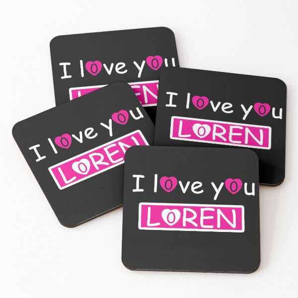 Item preview, I love you loren : all merch shirts phone case poster hoodie clothes sticker notebook designed and sold by Saidjaddi.