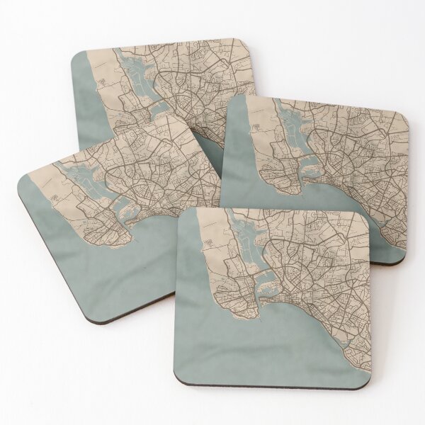 Item preview, Mapa de Sepia Les Sables-d'Olonne designed and sold by CPTVDesign.
