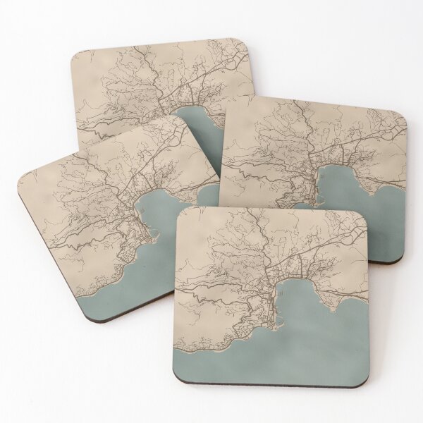 Item preview, Ajaccio Sepia Map designed and sold by CPTVDesign.
