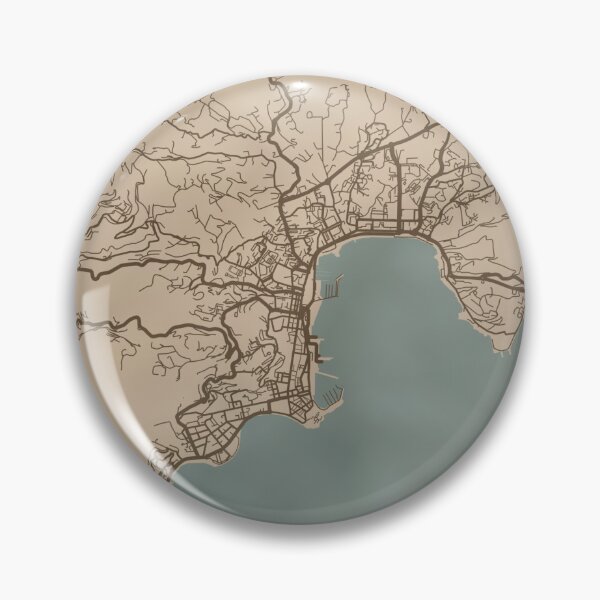 Item preview, Ajaccio Sepia Map designed and sold by CPTVDesign.