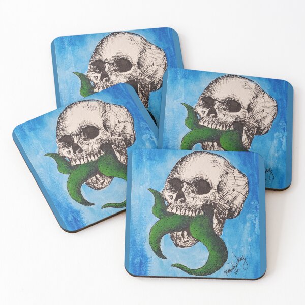 Item preview, Skull with Tongues designed and sold by Marissa Dickey.