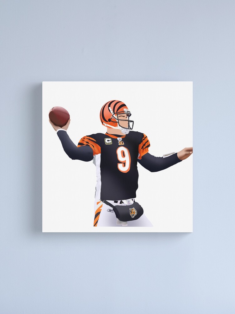 Joe Burrow Poster Cincinnati Bengals Canvas Wrap Wall Art 