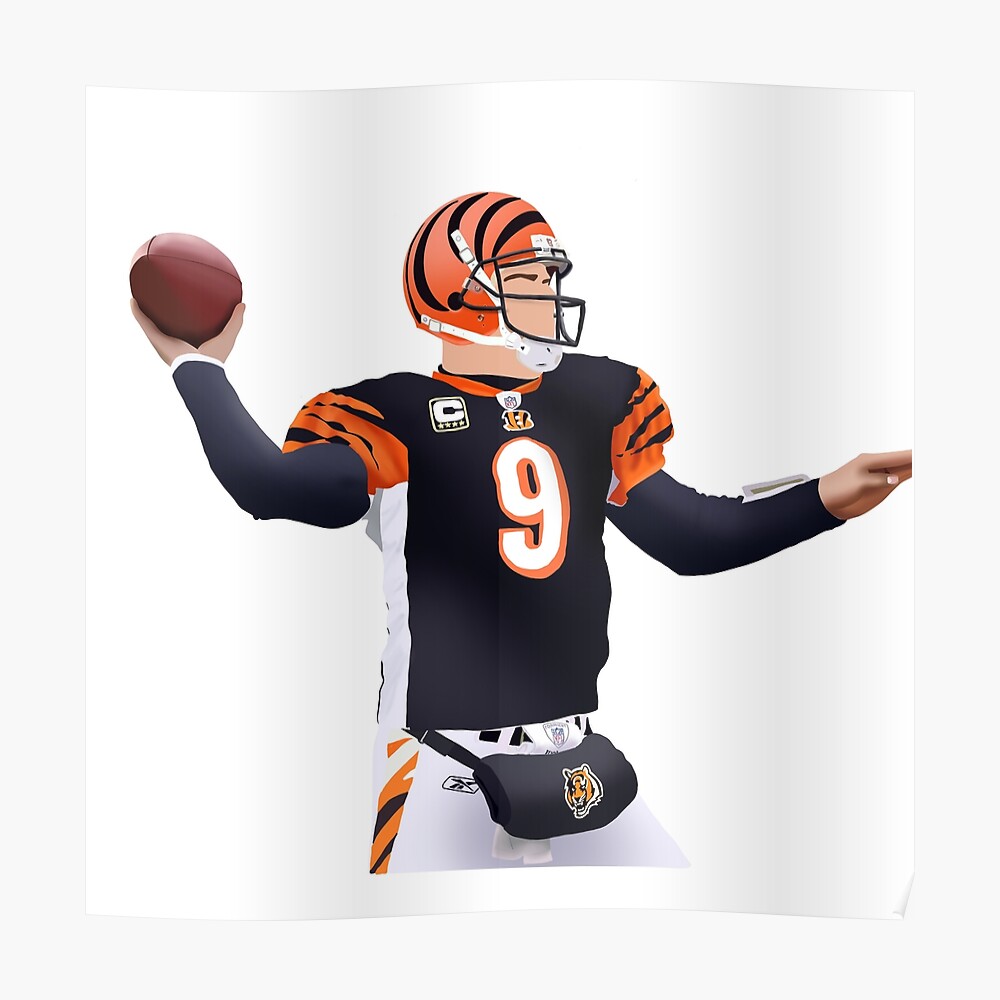 Joe Burrow Orange Bengals Jersey - #9 Tapestry for Sale by