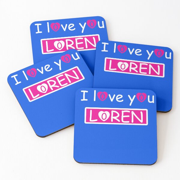 Item preview, I love you loren : all merch shirts phone case poster hoodie clothes sticker notebook designed and sold by Saidjaddi.