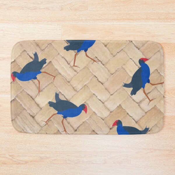 Item preview, Pukeko Bird on Flax Weave Kiwiana New Zealand designed and sold by BhARTi Taylor.