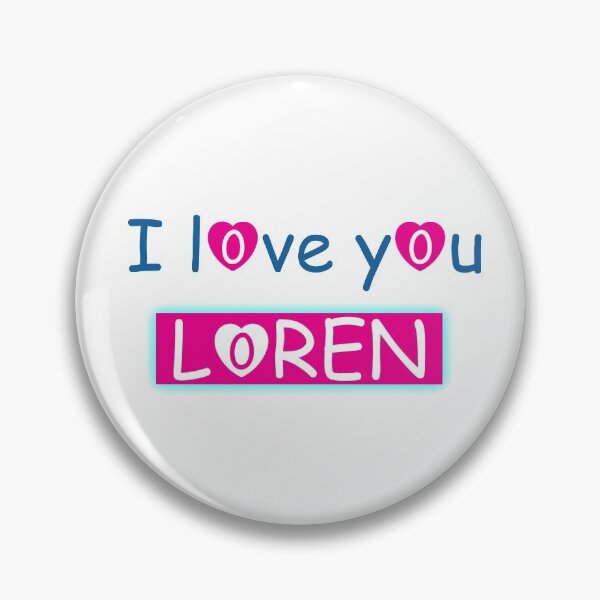 Item preview, I love you loren : all merch shirts phone case Mask poster hoodie clothes sticker notebook designed and sold by Saidjaddi.