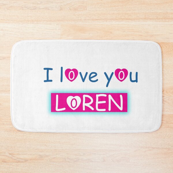Item preview, I love you loren : all merch shirts phone case Mask poster hoodie clothes sticker notebook designed and sold by Saidjaddi.