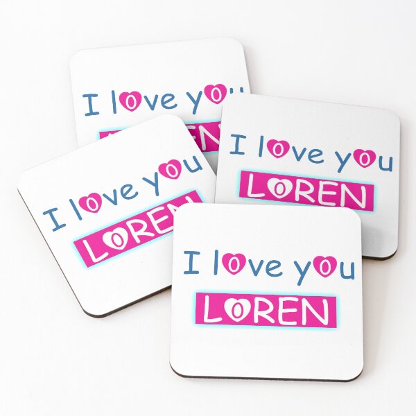 Item preview, I love you loren : all merch shirts phone case Mask poster hoodie clothes sticker notebook designed and sold by Saidjaddi.