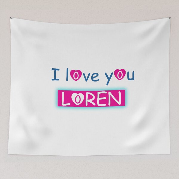Item preview, I love you loren : all merch shirts phone case Mask poster hoodie clothes sticker notebook designed and sold by Saidjaddi.