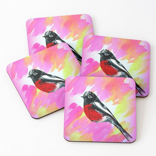 Item preview, Robin with watercolours, a happy little print designed and sold by CatherineJacobs.