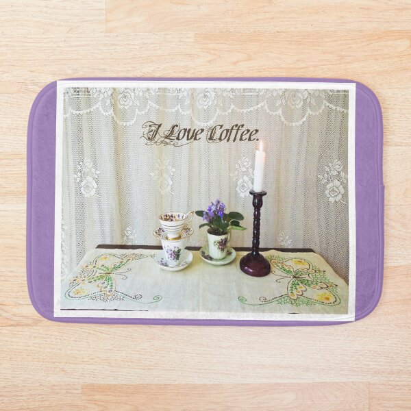 Still Life I Love Coffee Bath Mat