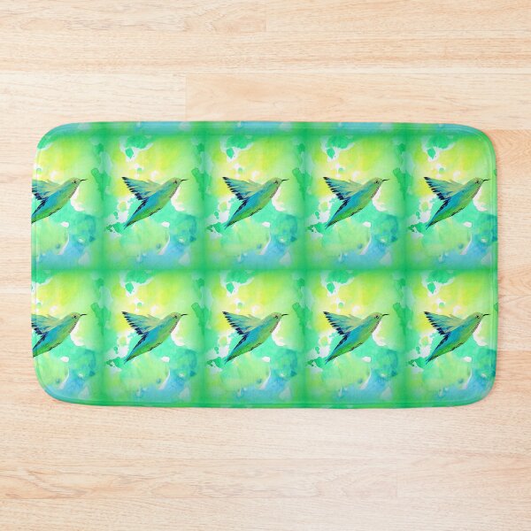 Item preview, Hummingbird with Green patterns in watercolour designed and sold by CatherineJacobs.