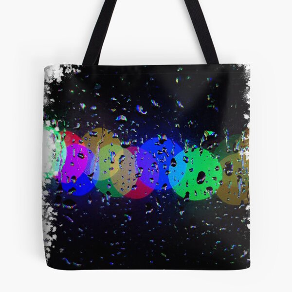 Item preview, Colourful Neon Rain on a window designed and sold by countdownstreet.