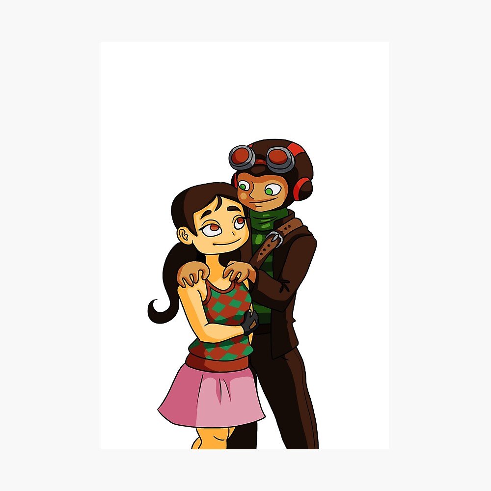 Raz And Lili From Psychonauts Metal Print By Xicaradecha Redbubble