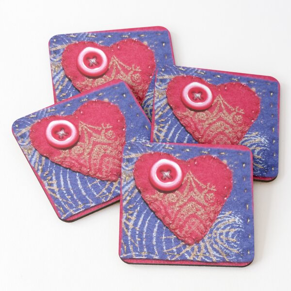Item preview, Stitched Heart designed and sold by LaLaTextiles.