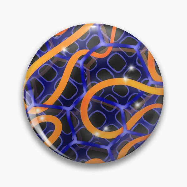 Item preview, Blue and Orange Abstract Pattern designed and sold by ArtyEngineer.