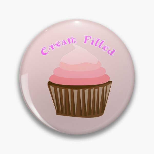 Item preview, CREAM FILLED - CUPCAKES - FUN PARODY DESIGN- PINK ICING   designed and sold by Iskybibblle.